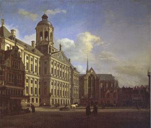 Jan van der Heyden The Dam with the New Town Hall in Amsterdam (mk05) oil painting picture